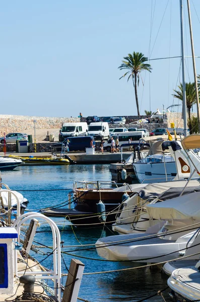 Herradura Spanje Mei 2018 Prachtige Jachthaven Met Luxe Jachten Motorboten — Stockfoto