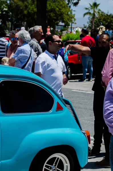 Torre Del Mar Espanha Junho 2018 Velhos Carros Antigos Emitidos — Fotografia de Stock