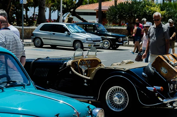 Torre Del Mar Espanha Junho 2018 Velhos Carros Antigos Emitidos — Fotografia de Stock