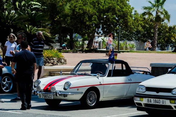 Torre Del Mar España Junio 2018 Antiguos Coches Antiguos Emitidos — Foto de Stock