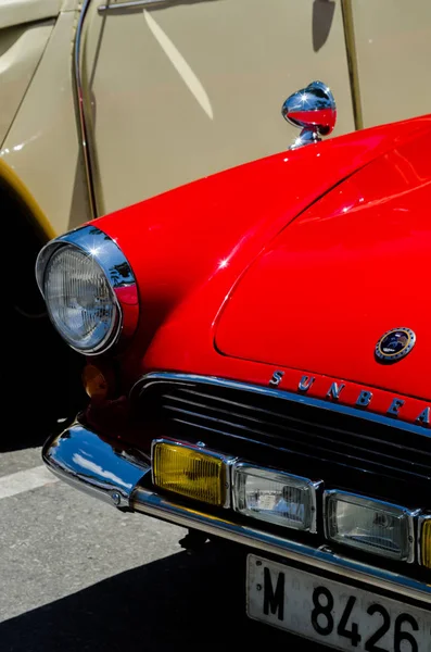 Torre Del Mar Espanha Junho 2018 Velhos Carros Antigos Emitidos — Fotografia de Stock