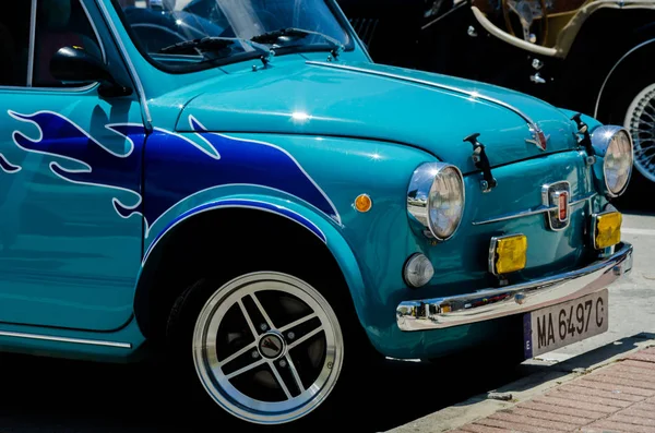 Torre Del Mar Espanha Junho 2018 Velhos Carros Antigos Emitidos — Fotografia de Stock