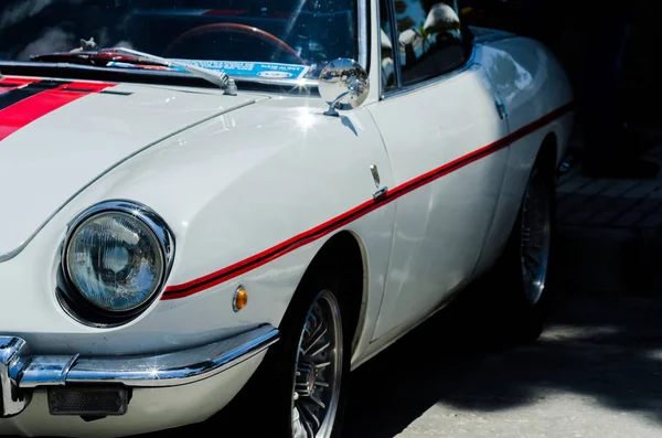 Torre Del Mar Espanha Junho 2018 Velhos Carros Antigos Emitidos — Fotografia de Stock