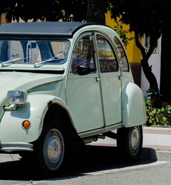 Torre Del Mar Espanha Junho 2018 Velhos Carros Antigos Emitidos — Fotografia de Stock