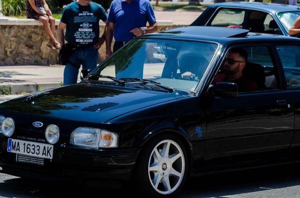 Torre Del Mar Espanha Junho 2018 Velhos Carros Antigos Emitidos — Fotografia de Stock