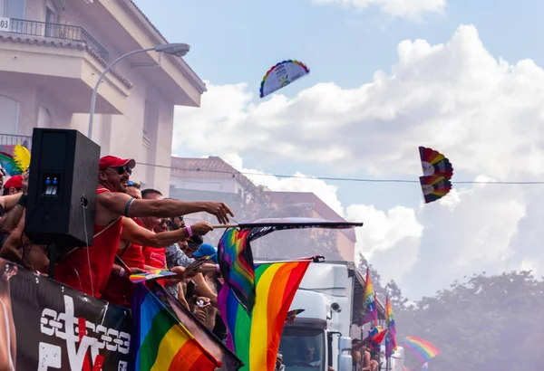 Torremolinos Spagna Giugno 2018 Marcia Lgbt Promuovere Uguaglianza Tolleranza Una — Foto Stock