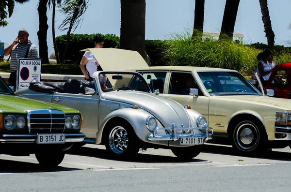 Torre Del Mar España Junio 2018 Antiguos Coches Antiguos Emitidos — Foto de Stock