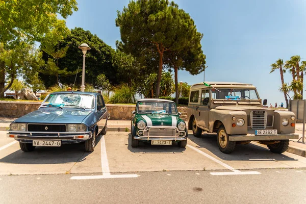 Torre Del Mar España Junio 2018 Antiguos Coches Antiguos Emitidos — Foto de Stock