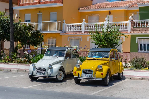 Torre Del Mar España Junio 2018 Antiguos Coches Antiguos Emitidos — Foto de Stock