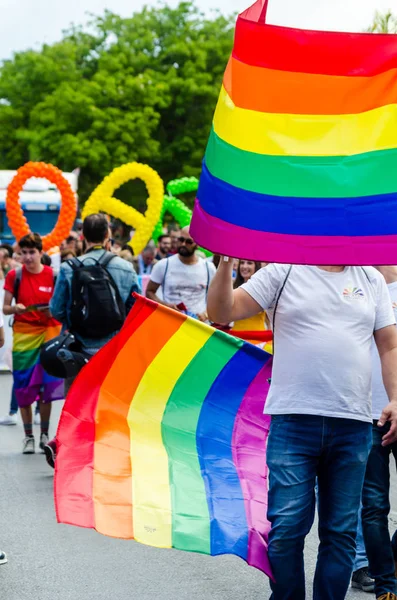 Торремолинос Испания Июня 2018 Года Лгбт Марш Поддержку Равенства Толерантности — стоковое фото