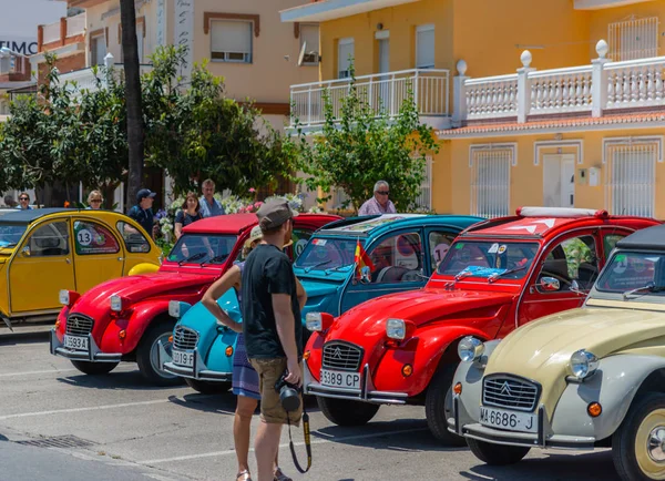 Torre Del Mar Spain June 2018 Old Antique Cars Issued — Stock Photo, Image