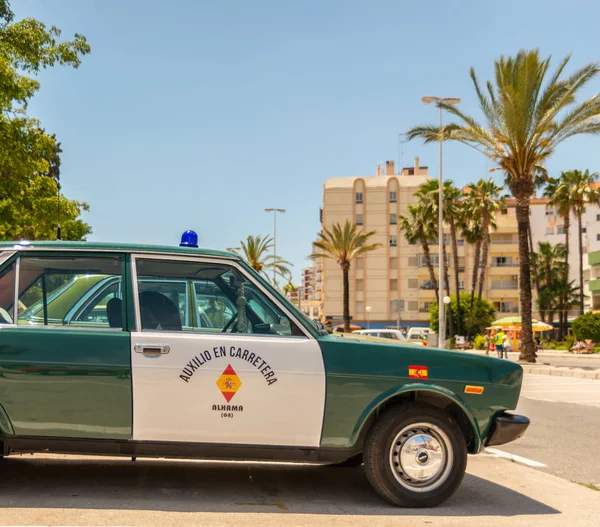 Torre Del Mar Espanha Junho 2018 Velhos Carros Antigos Emitidos — Fotografia de Stock