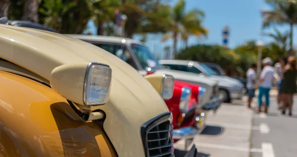 Torre Del Mar España Junio 2018 Antiguos Coches Antiguos Emitidos — Foto de Stock