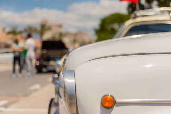 Torre Del Mar Spagna Giugno 2018 Vecchie Auto Epoca Emesse — Foto Stock