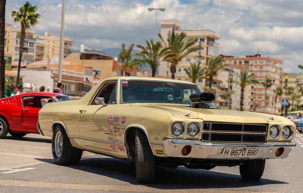 Torre Del Mar Spanien Juni 2018 Gamla Antika Bilar Utfärdas — Stockfoto