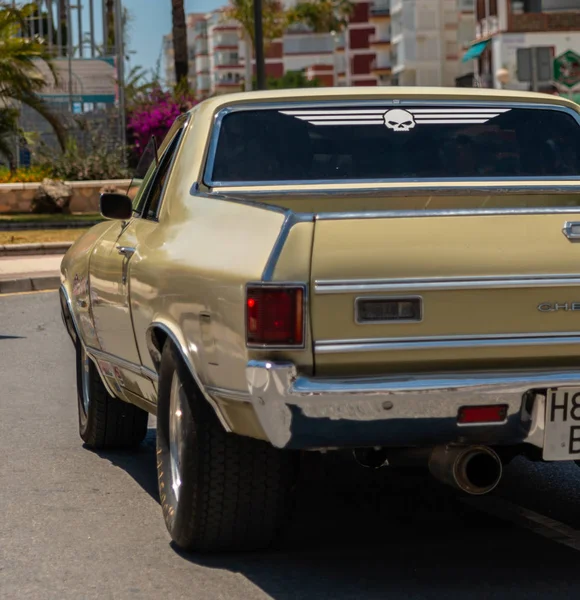 Torre Del Mar Spanien Juni 2018 Gamla Antika Bilar Utfärdas — Stockfoto