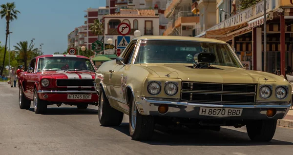 Torre Del Mar Spanien Juni 2018 Gamla Antika Bilar Utfärdas — Stockfoto