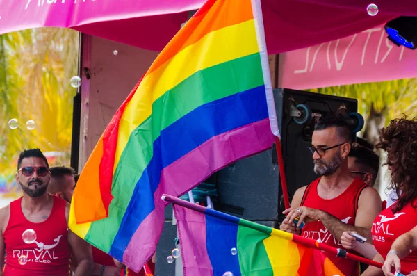 Торремолинос Испания Июня 2018 Года Лгбт Марш Поддержку Равенства Толерантности — стоковое фото