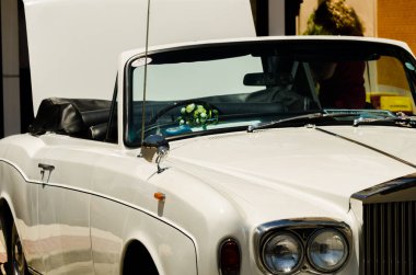 Torre Del Mar, İspanya - 3 Haziran 2018 eski antika arabalar bir sahil kasabası İspanya ziyaret turistler için verilen