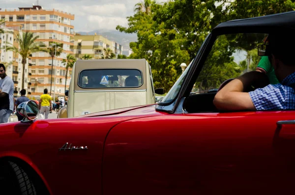 Torre Del Mar España Junio 2018 Antiguos Coches Antiguos Emitidos — Foto de Stock