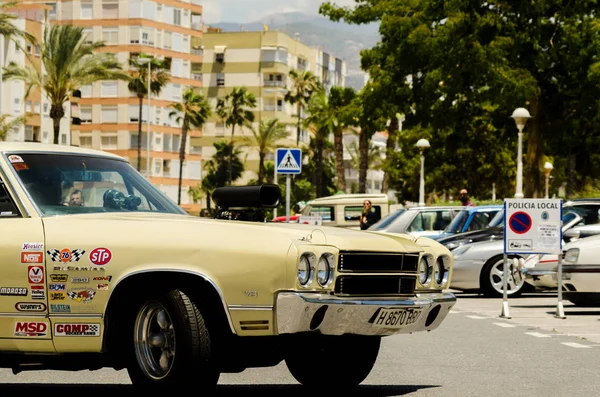 Torre Del Mar Spanien Juni 2018 Gamla Antika Bilar Utfärdas — Stockfoto