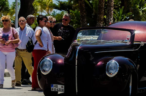 Torre Del Mar España Junio 2018 Antiguos Coches Antiguos Emitidos — Foto de Stock