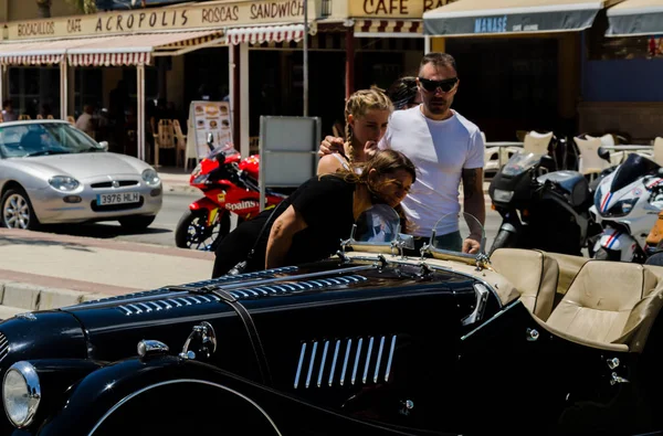 Torre Del Mar España Junio 2018 Antiguos Coches Antiguos Emitidos — Foto de Stock