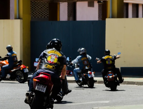 Nerja Spain June 2018 People Bikes Motorcycle Rally Seaside Spanish — Stock Photo, Image