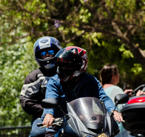 Nerja Spain June 2018 People Bikes Motorcycle Rally Seaside Spanish — Stock Photo, Image