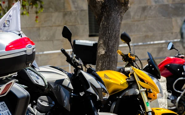 Nerja Spain June 2018 People Bikes Motorcycle Rally Seaside Spanish — Stock Photo, Image