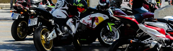 Nerja Spanien Juni 2018 Personer Och Cyklar Motorcykeln Rally Spansk — Stockfoto