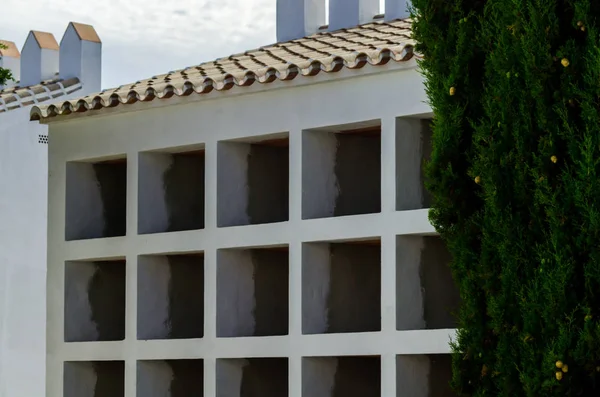 Comares Espanha Junho 2018 Característica Local Sepultamento Espanhol Nas Paredes — Fotografia de Stock