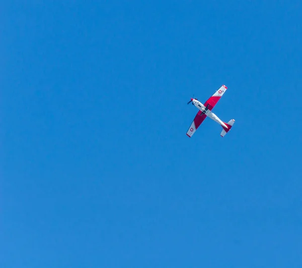 Torre Del Mar Espanha Julho 2018 Aviões Voando Sobre Praia — Fotografia de Stock