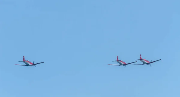 Torre Del Mar Spanien Juli 2018 Flugzeuge Fliegen Über Den — Stockfoto