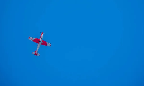 Torre Del Mar Espanha Julho 2018 Aviões Voando Sobre Praia — Fotografia de Stock