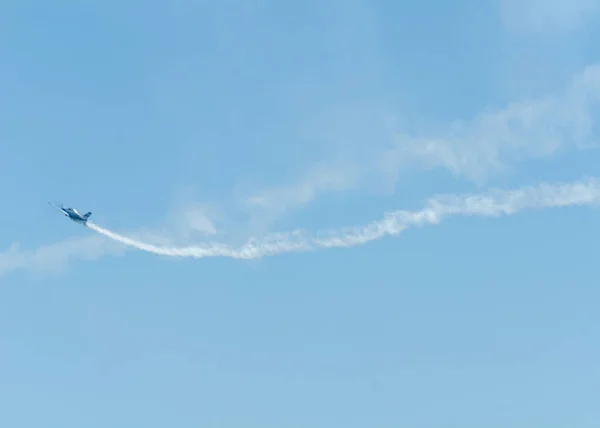 Torre Del Mar Spanien Juli 2018 Flugzeuge Fliegen Über Den — Stockfoto