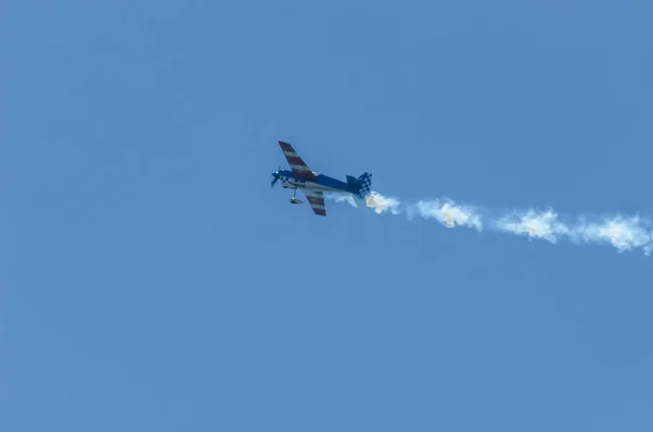 Torre Del Mar Spanien Juli 2018 Flugzeuge Fliegen Über Den — Stockfoto