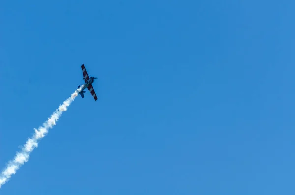 Torre Del Mar Espagne Juillet 2018 Avions Survolant Plage Dans — Photo