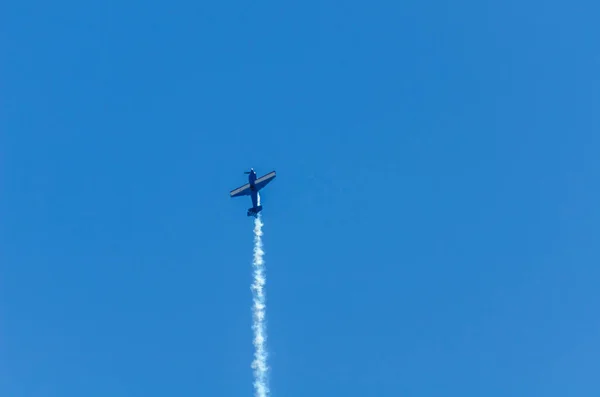 Torre Del Mar Espanha Julho 2018 Aviões Voando Sobre Praia — Fotografia de Stock