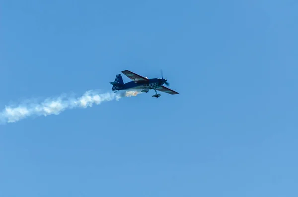 Torre Del Mar Spanien Juli 2018 Flugzeuge Fliegen Über Den — Stockfoto