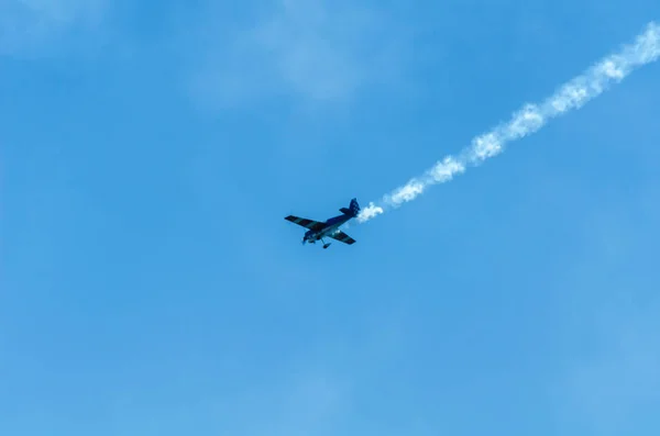 Torre Del Mar Spanien Juli 2018 Flugzeuge Fliegen Über Den — Stockfoto