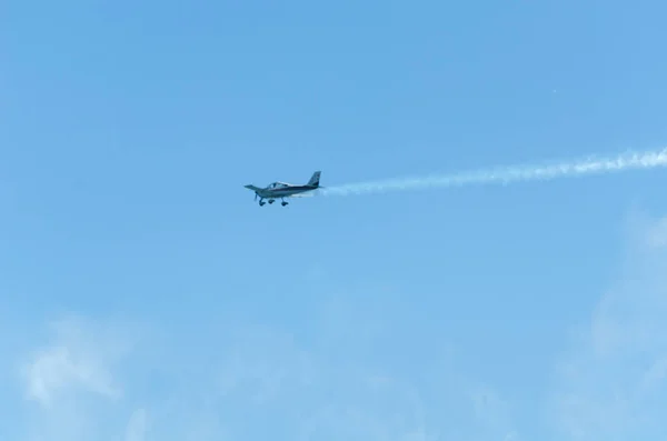 Torre Del Mar Spanien Juli 2018 Flugzeuge Fliegen Über Den — Stockfoto