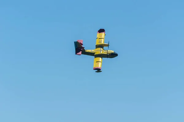 Torre Del Mar Spain July 2018 Planes Flying Beach Seaside — Stock Photo, Image