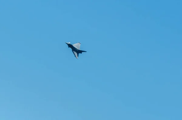 Torre Del Mar Espagne Juillet 2018 Avions Survolant Plage Dans — Photo