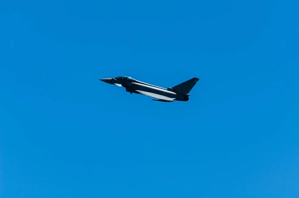 Torre Del Mar Espanha Julho 2018 Aviões Voando Sobre Praia — Fotografia de Stock