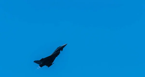 Torre Del Mar España Julio 2018 Aviones Sobrevolando Playa Una — Foto de Stock