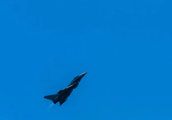 Torre Del Mar España Julio 2018 Aviones Sobrevolando Playa Una — Foto de Stock