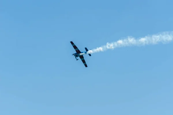 Torre Del Mar Spanien Juli 2018 Flugzeuge Fliegen Über Den — Stockfoto