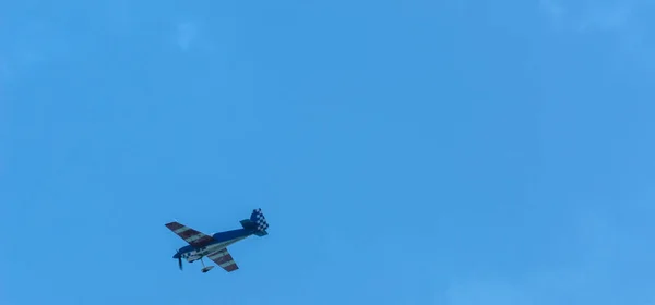 Torre Del Mar España Julio 2018 Aviones Sobrevolando Playa Una — Foto de Stock