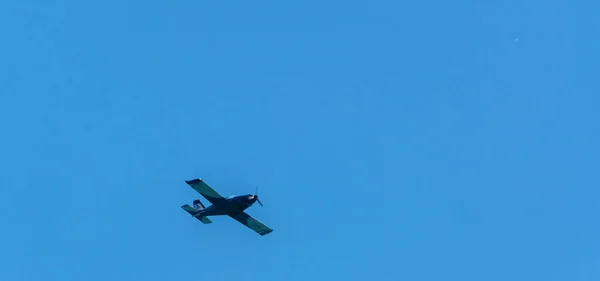 Torre Del Mar Espagne Juillet 2018 Avions Survolant Plage Dans — Photo